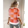 imageZeagoo Women Short Sleeve Sweater Summer Crew Neck Dressy Casual Soft Knit Pullover Tops TrendyRed