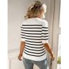 imageZeagoo Women Short Sleeve Sweater Summer Crew Neck Dressy Casual Soft Knit Pullover Tops TrendyWhiteblack