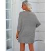 imageZeagoo Womens 2025 Lightweight Crochet Cardigan Sweaters Open Front 34 Sleeve Knit Kimono Summer Boho Cover UpGrey