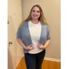 imageZeagoo Womens 2025 Lightweight Crochet Cardigan Sweaters Open Front 34 Sleeve Knit Kimono Summer Boho Cover UpLight Blue