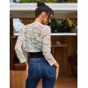 imageZeagoo Womens 34 Sleeve Bolero Shrugs for Dresses Crochet Lace Open Front Cropped CardiganWhite