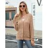 imageZeagoo Womens Lightweight Crochet Cropped Cardigan 2024 V Neck Long Sleeve Button up Bolero Shrug SweaterCamel