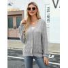 imageZeagoo Womens Lightweight Crochet Cropped Cardigan 2024 V Neck Long Sleeve Button up Bolero Shrug SweaterLight Grey