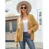 imageZeagoo Womens Lightweight Crochet Cropped Cardigan 2024 V Neck Long Sleeve Button up Bolero Shrug SweaterYellow