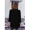 imageZeagoo Womens Open Front Cardigans Lightweight 34 Sleeve Lace Kimono Soft Draped Cover UpsBlack