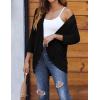 imageZeagoo Womens Open Front Cardigans Lightweight 34 Sleeve Lace Kimono Soft Draped Cover UpsBlack