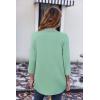 imageZeagoo Womens Open Front Cardigans Lightweight 34 Sleeve Lace Kimono Soft Draped Cover UpsGreen