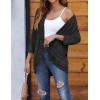 imageZeagoo Womens Open Front Cardigans Lightweight 34 Sleeve Lace Kimono Soft Draped Cover UpsGrey