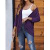 imageZeagoo Womens Open Front Cardigans Lightweight 34 Sleeve Lace Kimono Soft Draped Cover UpsPurple
