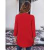 imageZeagoo Womens Open Front Cardigans Lightweight 34 Sleeve Lace Kimono Soft Draped Cover UpsRed