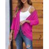 imageZeagoo Womens Open Front Cardigans Lightweight 34 Sleeve Lace Kimono Soft Draped Cover UpsRose Red