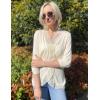 imageZeagoo Womens Open Front Cardigans Lightweight 34 Sleeve Lace Kimono Soft Draped Cover UpsWhite02
