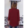 imageZeagoo Womens Open Front Cardigans Lightweight 34 Sleeve Lace Kimono Soft Draped Cover UpsWine Red
