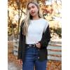 imageZeagoo Womens Oversized Button Cardigan Sweaters 2024 Fall Open Front Lightweight Cardigans V Neck Loose Knit OutwearBlack