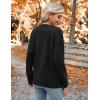 imageZeagoo Womens Oversized Button Cardigan Sweaters 2024 Fall Open Front Lightweight Cardigans V Neck Loose Knit OutwearBlack