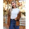 imageZeagoo Womens Oversized Button Cardigan Sweaters 2024 Fall Open Front Lightweight Cardigans V Neck Loose Knit OutwearCoffee