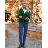 imageZeagoo Womens Oversized Button Cardigan Sweaters 2024 Fall Open Front Lightweight Cardigans V Neck Loose Knit OutwearGreen