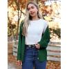 imageZeagoo Womens Oversized Button Cardigan Sweaters 2024 Fall Open Front Lightweight Cardigans V Neck Loose Knit OutwearGreen