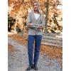 imageZeagoo Womens Oversized Button Cardigan Sweaters 2024 Fall Open Front Lightweight Cardigans V Neck Loose Knit OutwearLight Grey
