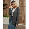 imageZeagoo Womens V Neck Button Long Cardigan Sweater Casual 2024 Fall Knit Sweater Blazer with PocketsGrey