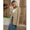 imageZeagoo Womens V Neck Button Long Cardigan Sweater Casual 2024 Fall Knit Sweater Blazer with PocketsKhaki