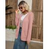 imageZeagoo Womens V Neck Button Long Cardigan Sweater Casual 2024 Fall Knit Sweater Blazer with PocketsPink