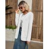 imageZeagoo Womens V Neck Button Long Cardigan Sweater Casual 2024 Fall Knit Sweater Blazer with PocketsWhite