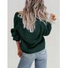 imageZeagoo Womens 2025 Fall Chunky Knit Cardigans Open Front Long Sleeve V Neck Button Loose Cardigan SweatersDark Green