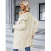 imageZeagoo Womens 2025 Fall Open Front Cardigan Long Batwing Sleeve Chunky Knit Sweater Loose Outerwear Coats with PocketsApricot