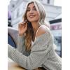 imageZeagoo Womens 2025 Fall Open Front Cardigan Long Batwing Sleeve Chunky Knit Sweater Loose Outerwear Coats with PocketsGrey