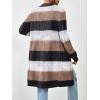 imageZeagoo Womens 2025 Fall Open Front Cardigan Long Batwing Sleeve Chunky Knit Sweater Loose Outerwear Coats with PocketsMulticolor 689