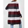 imageZeagoo Womens 2025 Fall Open Front Cardigan Long Batwing Sleeve Chunky Knit Sweater Loose Outerwear Coats with PocketsMulticolor 690