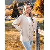 imageZeagoo Womens Cardigan 2024 Fall Winter Open Front Oversized Button V Neck Loose Soft Knit SweaterApricot