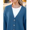 imageZeagoo Womens Cardigan 2024 Fall Winter Open Front Oversized Button V Neck Loose Soft Knit SweaterBlue