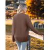 imageZeagoo Womens Cardigan 2024 Fall Winter Open Front Oversized Button V Neck Loose Soft Knit SweaterCoffee
