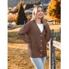 imageZeagoo Womens Cardigan 2024 Fall Winter Open Front Oversized Button V Neck Loose Soft Knit SweaterCoffee