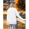 imageZeagoo Womens Cardigan 2024 Fall Winter Open Front Oversized Button V Neck Loose Soft Knit SweaterWhite