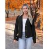 imageZeagoo Womens Cropped Cardigan 2025 Fall Button Sweaters V Neck Long Sleeve Cardigans Knit OutwearBlack