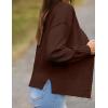 imageZeagoo Womens Cropped Cardigan 2025 Fall Button Sweaters V Neck Long Sleeve Cardigans Knit OutwearBrown