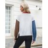 imageZeagoo Womens Cropped Cardigan 2025 Fall Button Sweaters V Neck Long Sleeve Cardigans Knit OutwearColorblockwhite