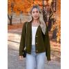 imageZeagoo Womens Cropped Cardigan 2025 Fall Button Sweaters V Neck Long Sleeve Cardigans Knit OutwearGreen
