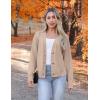 imageZeagoo Womens Cropped Cardigan 2025 Fall Button Sweaters V Neck Long Sleeve Cardigans Knit OutwearKhaki