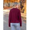 imageZeagoo Womens Cropped Cardigan 2025 Fall Button Sweaters V Neck Long Sleeve Cardigans Knit OutwearRed