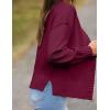 imageZeagoo Womens Cropped Cardigan 2025 Fall Button Sweaters V Neck Long Sleeve Cardigans Knit OutwearRed