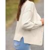 imageZeagoo Womens Cropped Cardigan 2025 Fall Button Sweaters V Neck Long Sleeve Cardigans Knit OutwearWhite