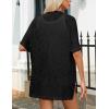 imageZeagoo Womens Lightweight Cardigan 2025 Summer Short Sleeve Cardigans Open Front Beach CoverupSXXLBlack