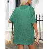 imageZeagoo Womens Lightweight Cardigan 2025 Summer Short Sleeve Cardigans Open Front Beach CoverupSXXLGreen
