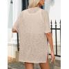 imageZeagoo Womens Lightweight Cardigan 2025 Summer Short Sleeve Cardigans Open Front Beach CoverupSXXLKhaki
