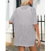 imageZeagoo Womens Lightweight Cardigan 2025 Summer Short Sleeve Cardigans Open Front Beach CoverupSXXLLight Grey