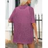 imageZeagoo Womens Lightweight Cardigan 2025 Summer Short Sleeve Cardigans Open Front Beach CoverupSXXLPurple